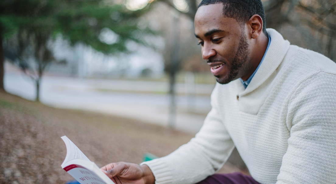 a man learning