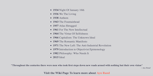 Ayn Rand Tribute Page